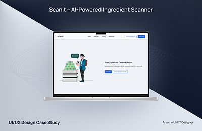 Scanit- UI/UX Case Study branding design figma photoshop ui user experience user flow user interface user journey ux web design
