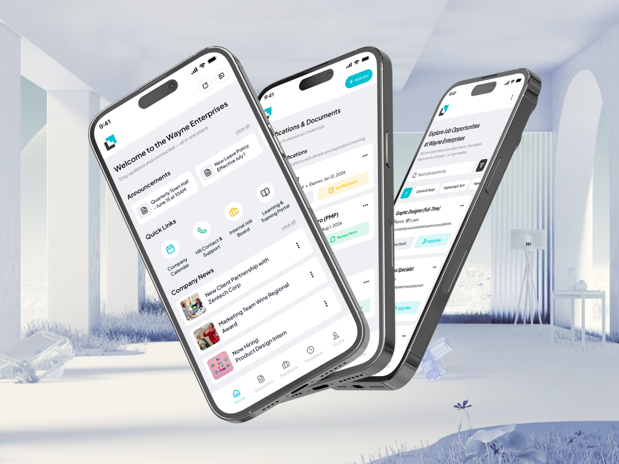 LogiLink | Mobile App Design🧑‍💻 access app branding connected credentials data design employee job board login mobile protection secure service suarasa support tools ui workplace
