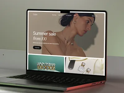 Jewellery - Header Page Design best ui branding header header design jewellery jewellery website landing pae modern new simple design smart and mordern ui ui design ui ux unique design website