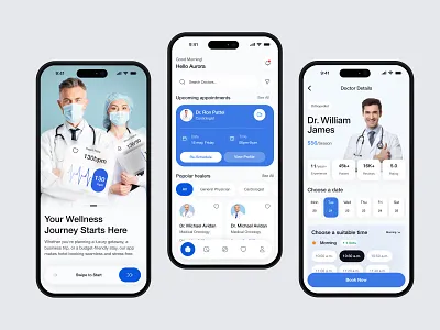 Healthcare Mobile App Design app app design doctor app doctor booking app health app healthcare app ios medical app medicine app mobile mobile app online healthcare pharmacy app pixelnaiem product design ui