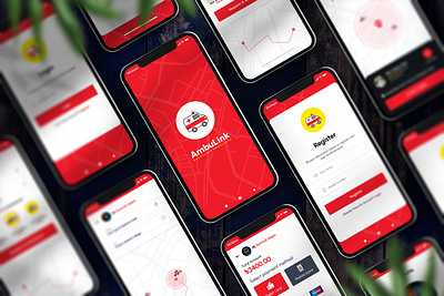 🚑 Ambulance Booking App – UI/UX Design uiux design