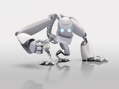 3D Character Design of Robot 3d 3d rendering 3dart 3dcharacterdesign 3dmodeling blender3d design robotdesign