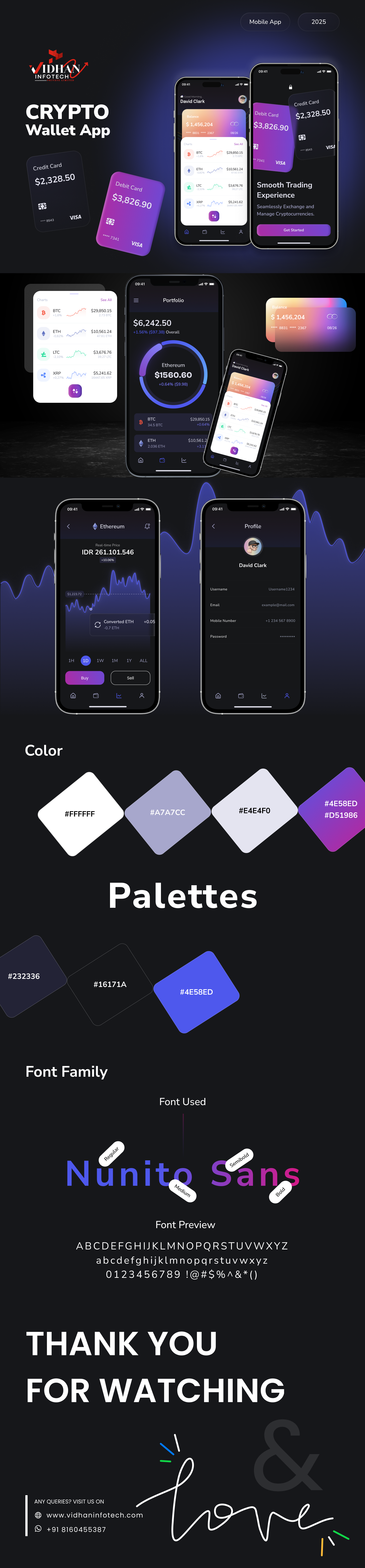 Crypto Wallet App crypto wallet app cryptocurrency design dark mode ui uiux design user interface