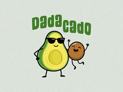 T-shirt Design, Dadacado Graphic Design, Avocado graphic avocado avocado design cartoon clothing cute design food fun funny graphic graphic design healthy illustration natural organic t shirt t shirt design typography vegan vegetable