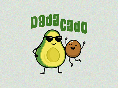 T-shirt Design, Dadacado Graphic Design, Avocado graphic avocado avocado design cartoon clothing cute design food fun funny graphic graphic design healthy illustration natural organic t shirt t shirt design typography vegan vegetable