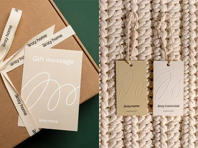 Anzy Home — home decor brand system #20 brand identity branding emblem furniture home decor identity knitted decor logo logotype packaging ukraine