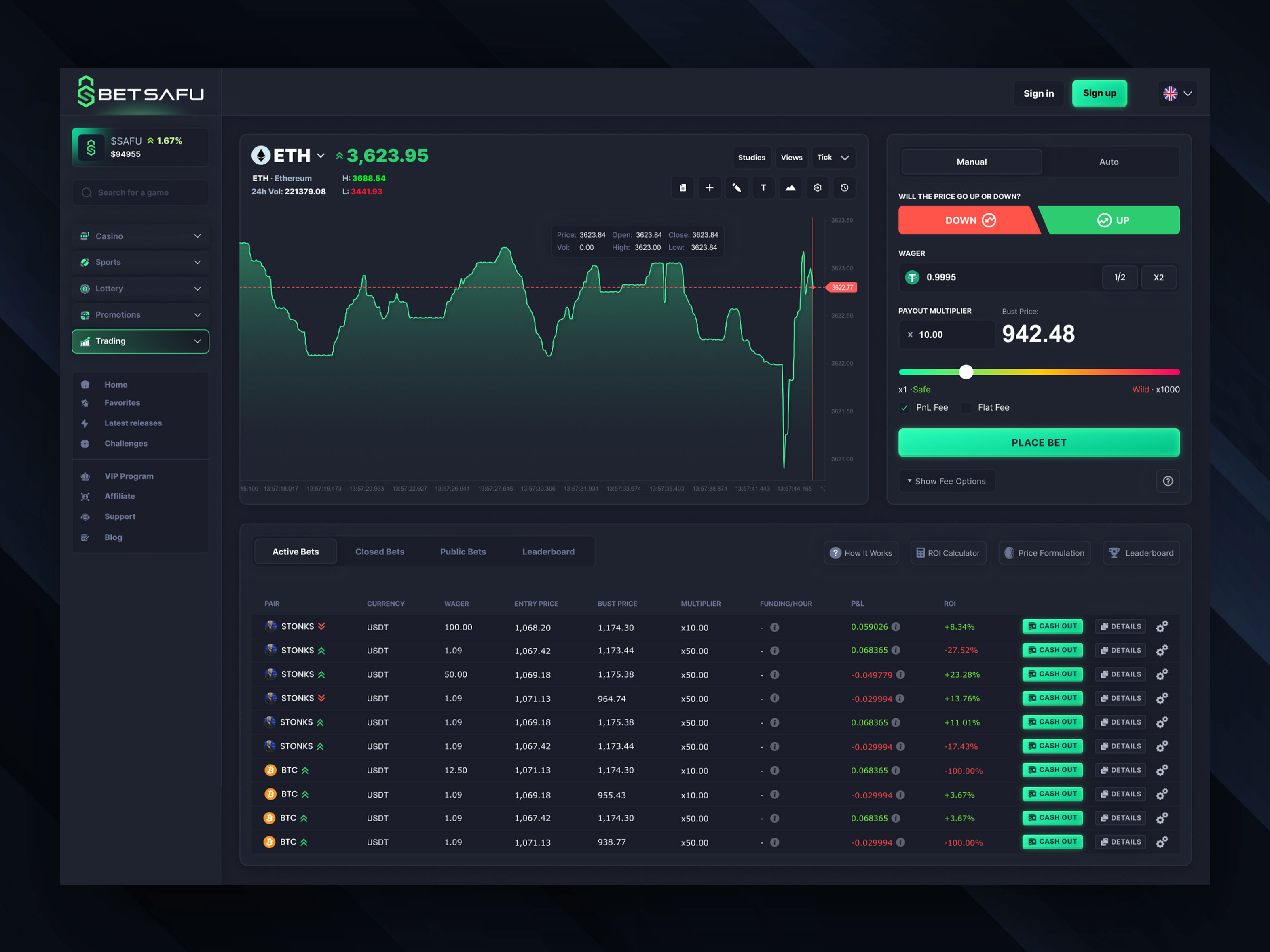 Leverage Crypto Trading Terminal Dashboard Design admin ui branding crypto crypto trading dashboard dashboard ui dex investing product design saas swap terminal trading ui user panel ux wallet web design web3 website
