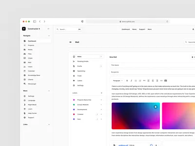 Constructor X 6.0 For Figma Design System app dashboard design system figma interface ui ui kit ui kti ux