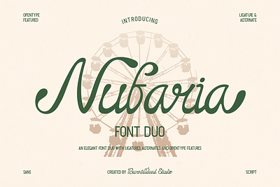Nufaria bakery branding branding cafe branding custom font display font florist font font design font duo font style free font logo font retro font sans serif script font stylish font summer font tropical font vintage font wedding font