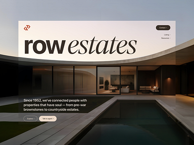 Real Estate Agency Landing Page design homepage design landing page landing page ui product design property landing page real estate real estate agency real estate landing page real estate web design ui ui design uiux user interface web design website website landing page website ui