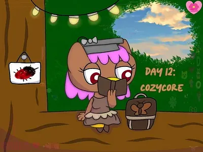 Julesthetic Day 12: cozycore art post art tag digital art drawing fan art graphic design illustration