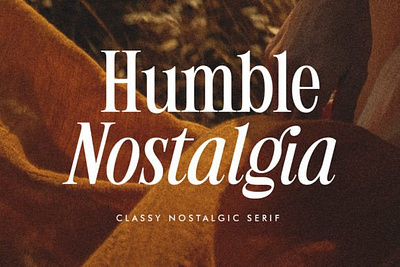 Humble Nostalgia Font branding classy collection fashion fashionable logotype minimalist serif