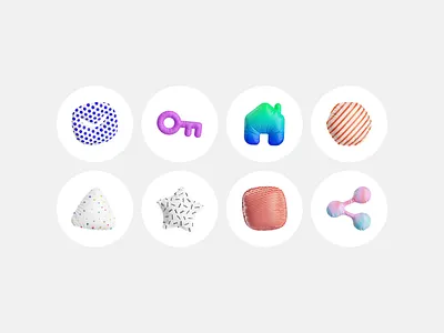 3D Fluffy icons 3d 3d design branding design graphic design home icon icons illustration