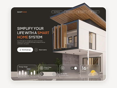 Smart Home cleanui concept conceptdesign interface smarthome ui uiux ux webdesign website