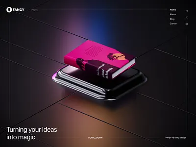 Hero section Landing page 3D animation 3d 3d animation 3d art ai agents converter e commerce finane fintech hero hero image hero section homepage icons landing landing page landingpage web web design webdesign website