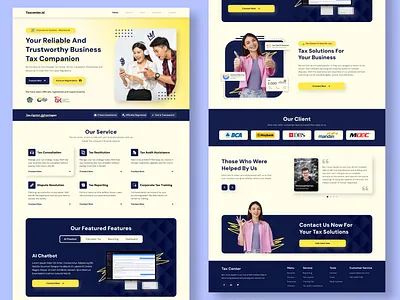 Website Tax Center 3d branding design designweb graphic design illustration ui uix