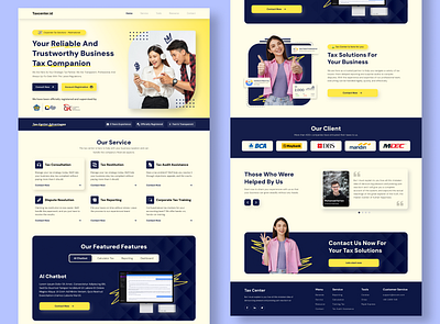 Website Tax Center 3d branding design designweb graphic design illustration ui uix