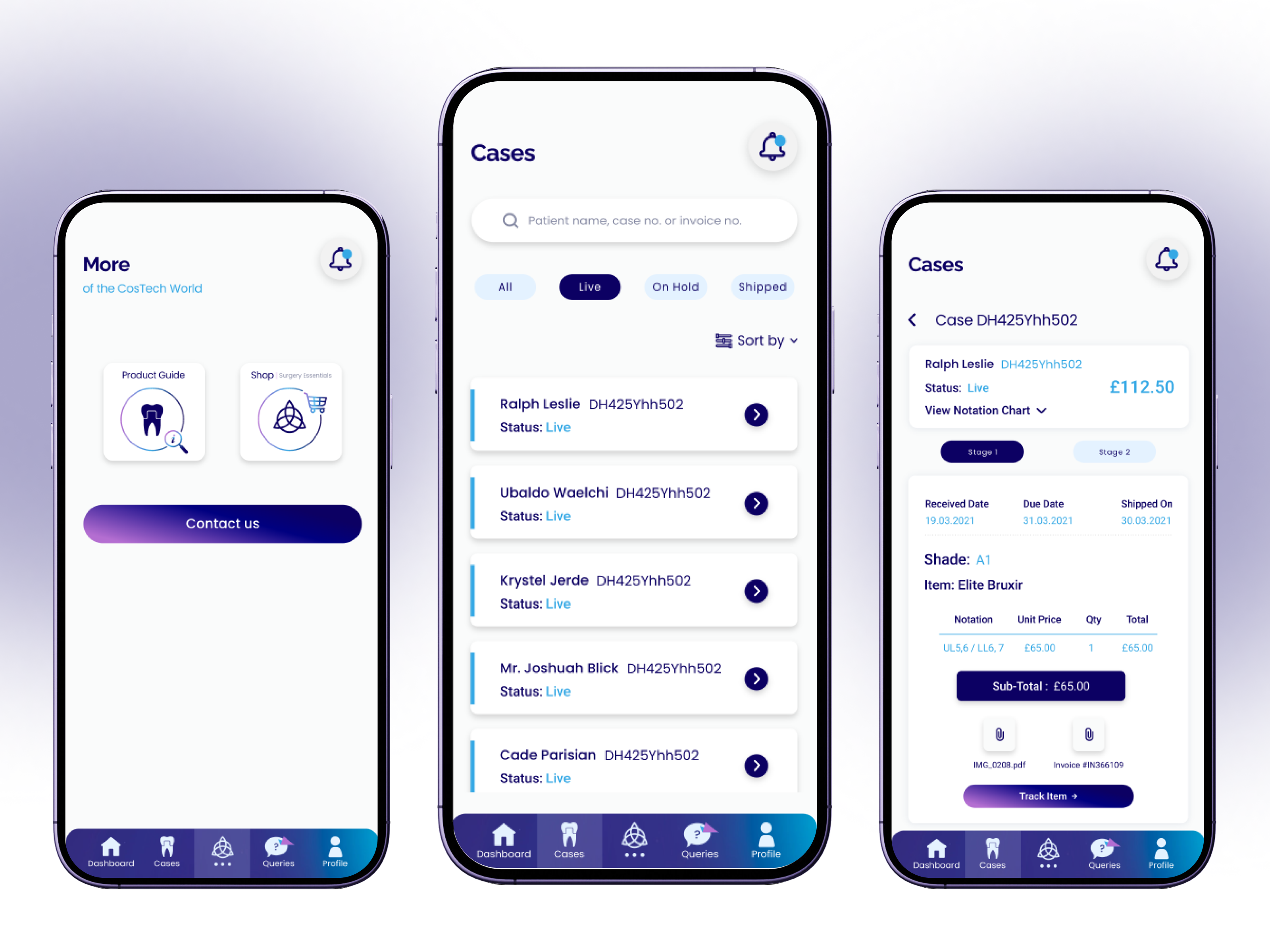 Costech Dentist Appointment Mobile App | UX UI Design app app concept app design appointment app booking app dental dentalappdesign dentalbookingapp dentalcareapp dentaltech design healthtech medicalappdesign patientcareapp toothcare ui ux