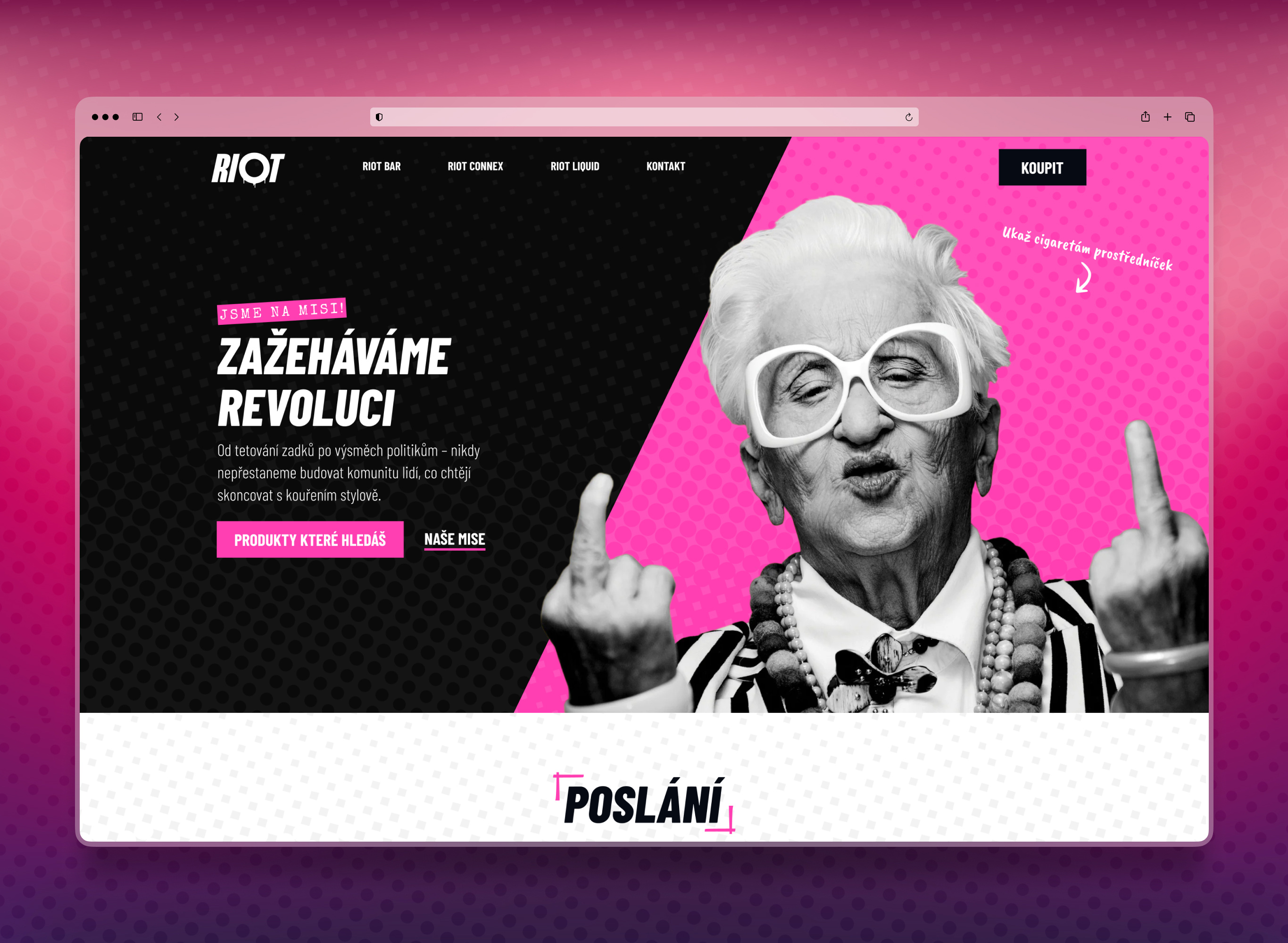 Example of RIOT Product Explorer – Flavor-First Vaping Experience