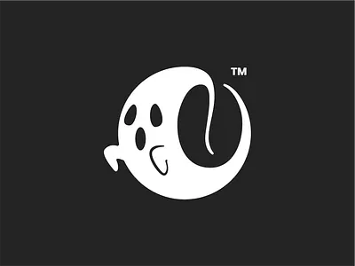 Ghost Coffee brand coffee coffeebean coffeeshop illustration logo logodesign vector