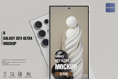 Galaxy S24 Ultra mockup Phone mockup app mockup s24 ultra mockup samsung galaxy s24 mockup smartphone mockup sticker mockup