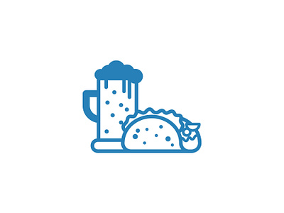 Tacos and beer spot illustration bar beer drink editorial flat food icon illustration illustrations illustrator print restaurant spot tacos vector