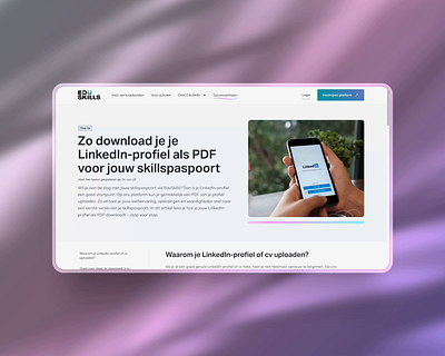 Adding a content platform to EduSkills article blog design branding content content platform design how to article platform design webflow