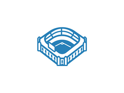 Baseball stadium spot illustration baseball editorial field flat icon illustration illustrations illustrator print sport sports spot stadium vector