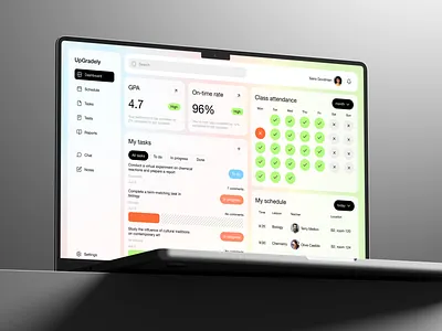 Student Portal Dashboard Web App Design application ui best web design education web app modern dashboard student portal ui design ui ux design web app web application design web dashboard web interface design web ui design
