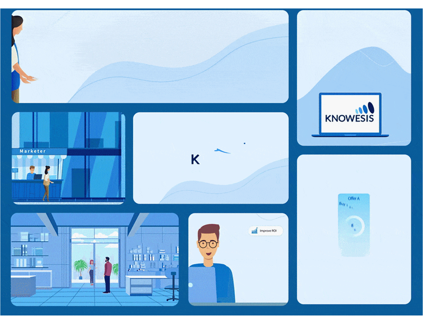 MarTech | AI-Driven Customer Data Platform (CDP) 2d animation animation branding design explainer video graphic design illustration motion design motion graphics ui