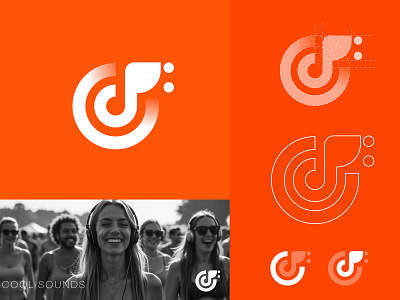 Cool Sounds alex seciu branding c letter logo logo design logo designer music logo music note music note logo sound logo