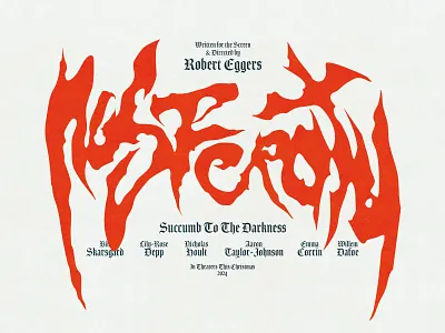 Nosferatu - Typography Lettering calligraphy custom logo custom type design film font graphic design handlettering handwritten horror lettering letters logo movie title typeface typography