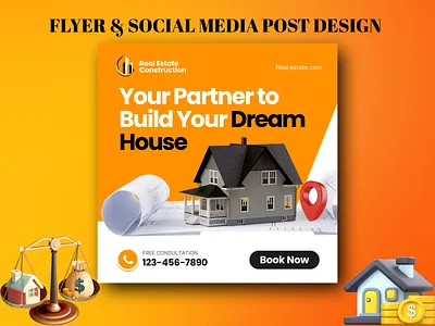 Real Estate Promotional Visual Design 3d animation branding company brand promotion creative digital marketing facebook marketing graphic design illustration instagram marketing instagram post logo promotional post property marketing real estate company promotion realestatedesign sale promotion social media post design vector