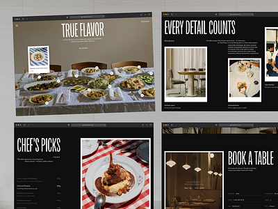 Restaurant Website Design Concept best web design cool website creative website interactive design modern ui professional website restaurant website ui ux design web design web design inspiration web interface design web ui