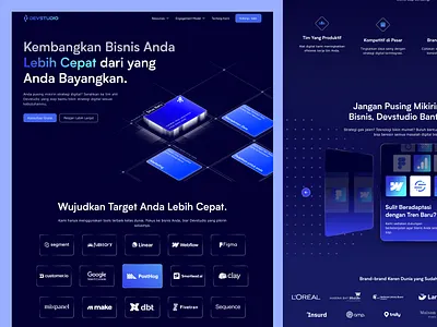 Devstudio - Grow Your Business Faster Than You Ever Imagined graphic design ui