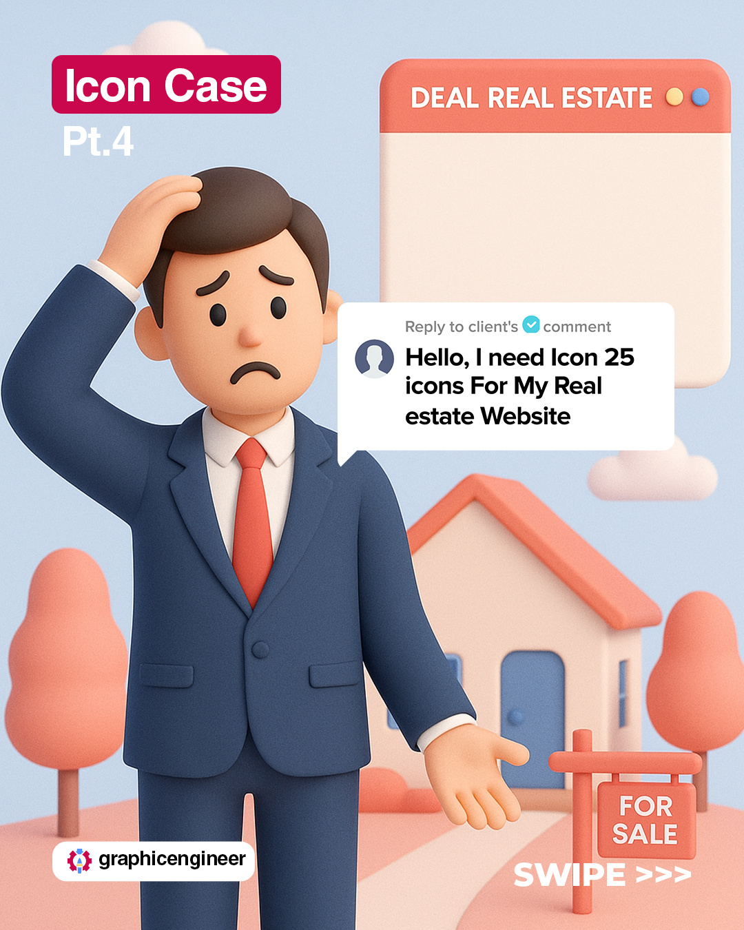 Icon Case - Create Icon For Real Estate Website branding design flaticon icon icon design icon set illustration ui website