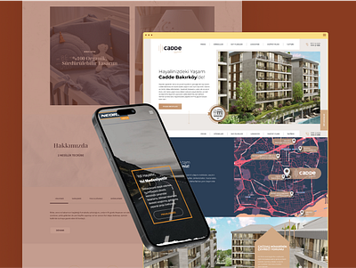 Cadde Bakırköy architecture clean design fullwidth responsive ui web webdesign white
