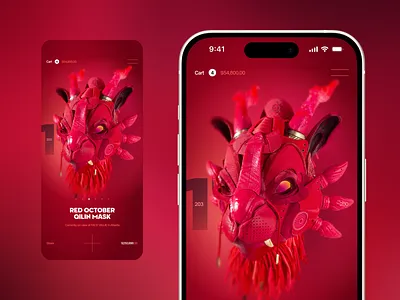 E-commerce Mobile Adaptive Design 3d ui adaptive art app art marketpale concept design digital gallery ecommerce figma high end design minimal interface mobile app mobile design product design product page product showcase responsive ui ux
