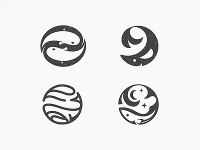 Fish Logos – Creative, Minimal & Modern Designs abstract animal creative fish fish logo fish logos icon logo logo design logo portfolio logofolio minimalist modern nature negative space ocean sea animal symbol