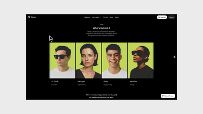 Team members animation clean dashboard design ditter figma graphic design motion motion graphics testimonials ui ux ux design