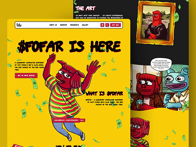 Meme Coin Website Design design landing page meme meme coin meme coin website meme website ui web design website
