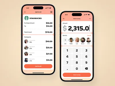 Peer-to-Peer Payment Mobile App app interfaces application ui best app design finance app fintech mobile mobile app design mobile app ui mobile ui mobile ux modern app ui money management payment app peer to peer secure transactions ui design ui ux design