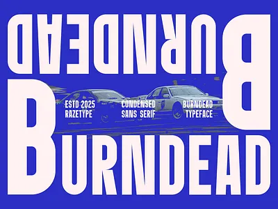 Burndead - Condensed Sans Serif Font bold brand identity branding company condensed corporate font fonts free font heading headline logo font modern package poster retro sans serif tall title typography