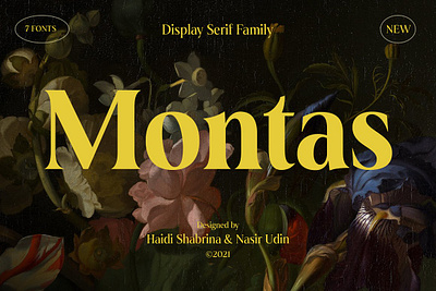 Montas - 7 Fonts big display display serif editorial headline ligature ligature font magazines montas 7 fonts paragraph sharp transitional
