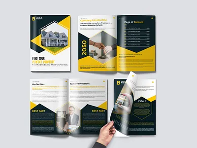 Real Estate Company Profile/Magazine / Brochure Design annual report architecture booklet branding brochure business business identity business plan business proposal catalog construction flyer keynote leaflet magazine marketing poster real estate report service