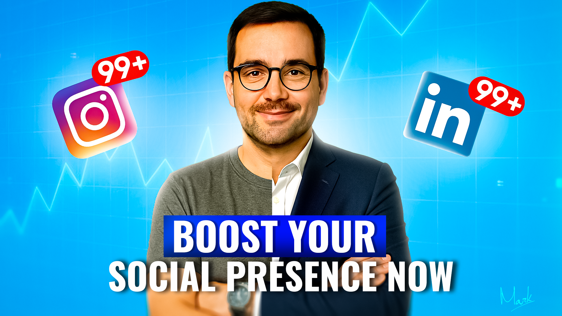 YouTube Thumbnail – “Boost your social !” Thumbnail Design adobe photoshop branding design graphic design poster thumbnail thumbnail design video thumbnail youtube youtubethumbnail