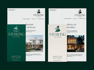 Sterling Advisors - Stationery Design brand identity branding real estate real estate agency stationery stationery design
