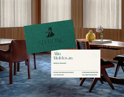 Sterling Advisors - Business Card Design brand identity branding business card business card design dobritoiu tudor real estate real estate agency