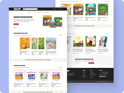 Bookstore Website (Children's Publishing Platform) bilingual website children books design design digital book platform digital publishing site ecommerce bookstore education site ui family friendly ui illustration interactive books ui language education ux multilingual ui product card layout responsive bookstore ui user experience ux uxui webshop design