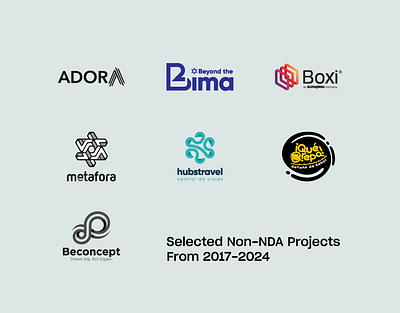 Logo Design Archive: Non-NDA Design Project from 2017 to 2024 3d logo abstract logo beauty logo brand identity branding design icon illustration lettering logo logo design logotype minimalist logo modern logo monogram negative space simple logo typography ui